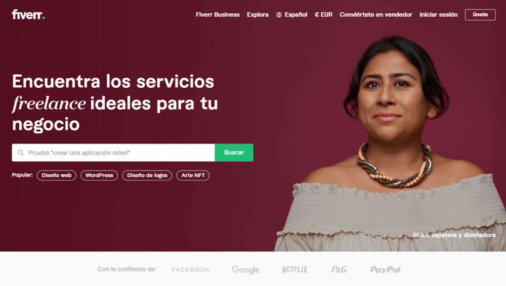 Diseños personalizados en Fiverr