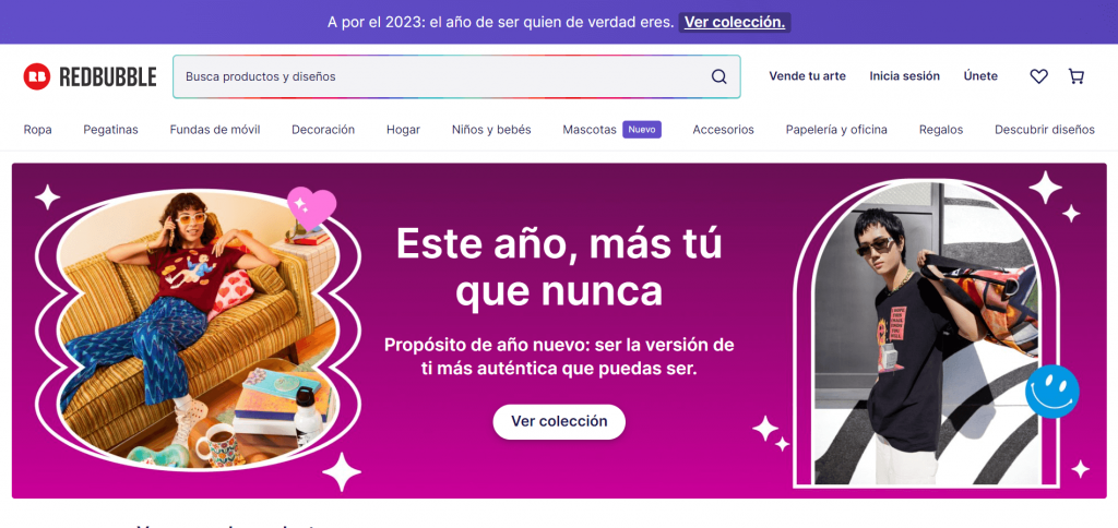 Redbubble - Inicio