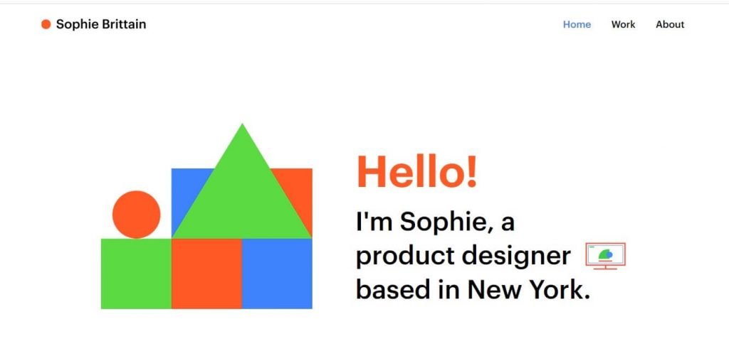 Portafolio digital de la especialista en branding y diseño UX/UI, Sophie Brittain